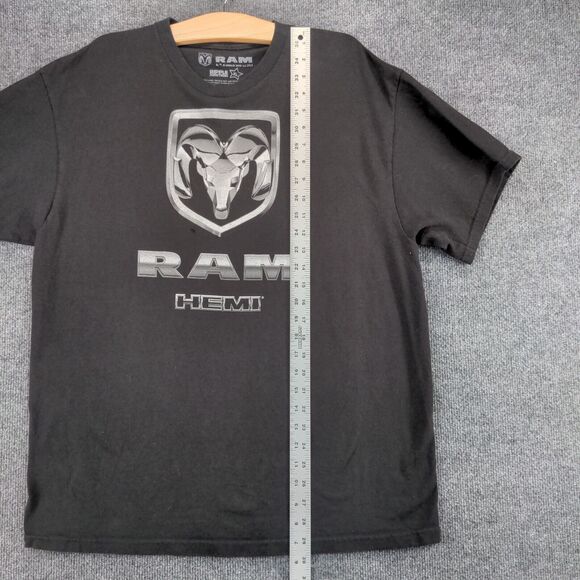 Ripple Junction Mens Crewneck Short Sleeve RAM Hemi Chrome Logo T-Shirt Black XL - Picture 11 of 13